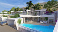 50-6445, Unique new build villas for sale under construction with breath taking views over the countryside and the sea