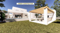 50-7103, Beautiful ibiza style new build villa for sale in moraira
