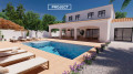 50-7119, Traditional spanish villa project with ibiza style finishing for sale in moraira